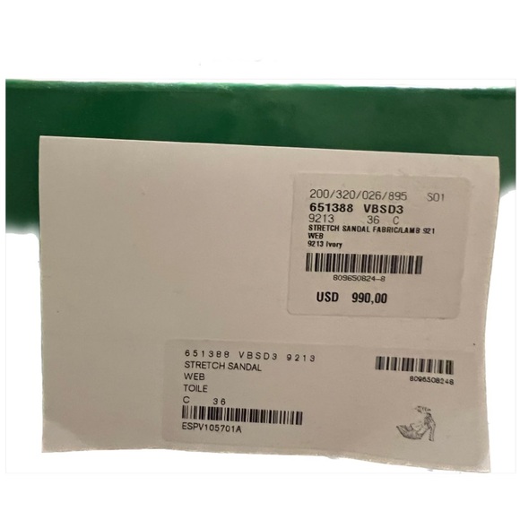 BOTTEGA VENETA Stretch Lace-Up Sandal in Toile - NEVER WORN - Picture 12 of 12